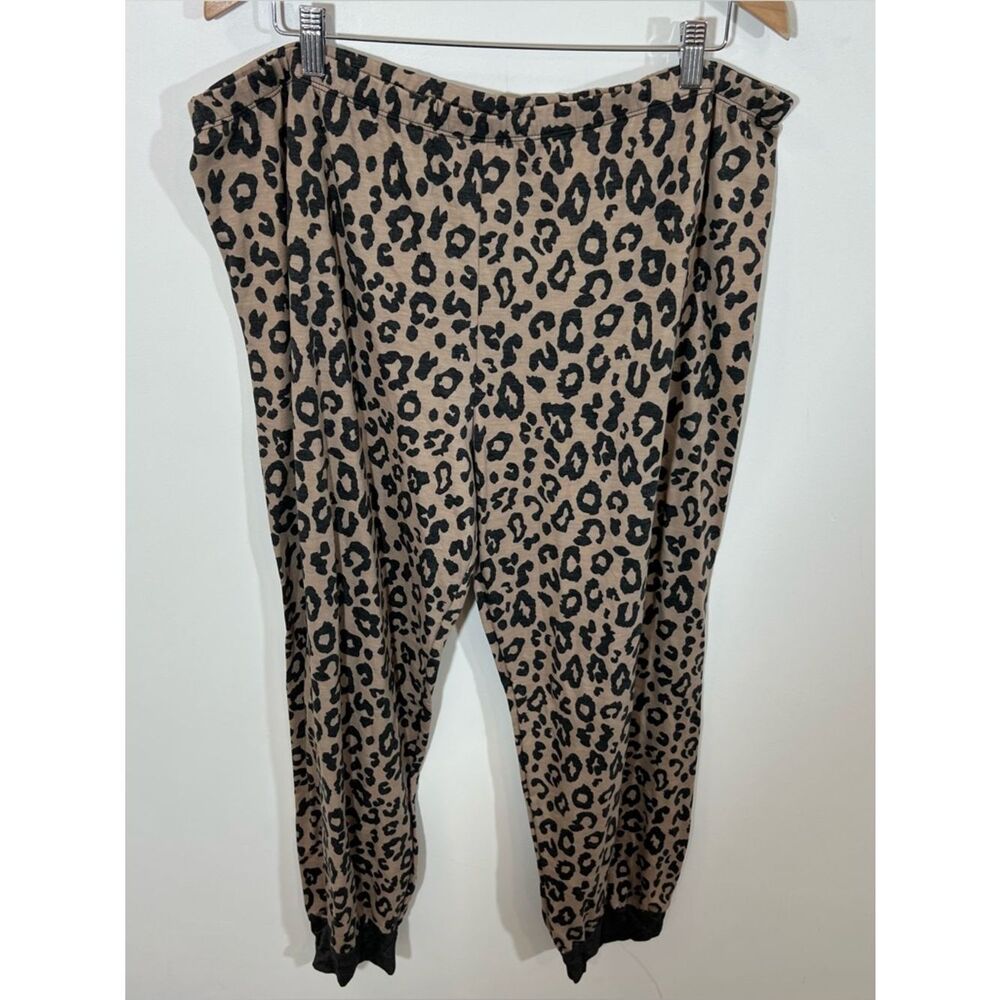 NWOT Sweet Lovely By Jen Leopard Print Joggers | Size 3XL
